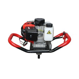 手提式 5F汽油内燃机排量52地钻1.4千瓦种植打桩螺旋钻土挖坑机