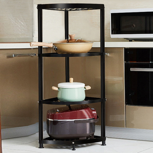 黑色304不锈钢l置物架t浴室架厨房用品收纳三角储物架拐角架脸盆