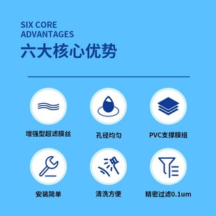 8040PVC 内压式 8寸 污水处理过滤膜 中空纤维超滤膜 裕麟