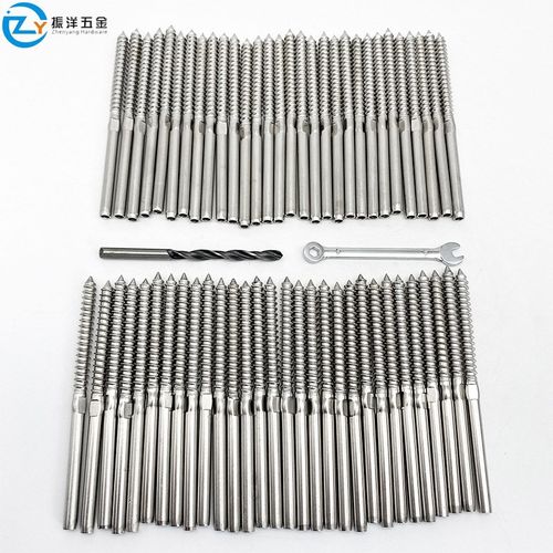 不锈钢316木螺丝接线器 钢丝绳接线器 楼梯护栏配件电缆栏杆接线