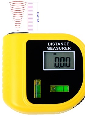 深圳 新款 黄色超声波手持电子测量仪带水平仪测距仪 CP-3010