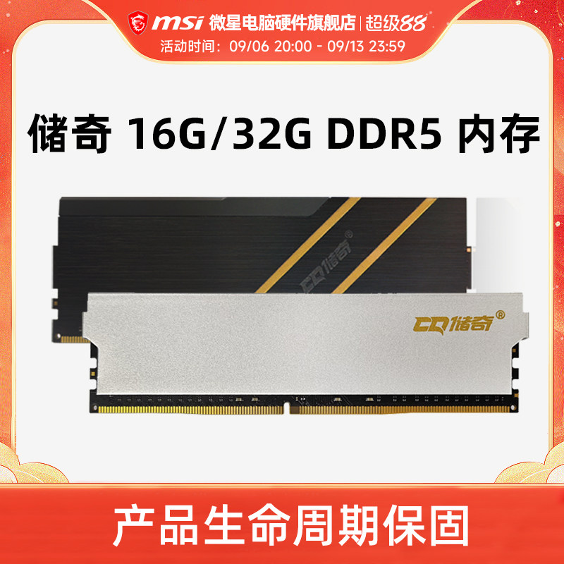 储奇 玄奘 16G/32G/64G DDR5 6000 内存 台式机电脑马甲内存条图片