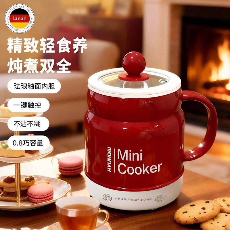 德国品质旅行便携迷你智能烧水杯家用多功能养生壶炖煮杯办公室