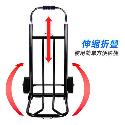 行李车装用缩手折叠小拉车把爬楼83送水小推车静服音伸拉货搬运车