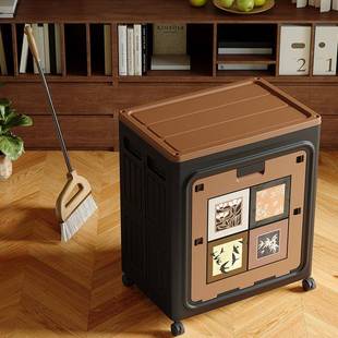 中家用衣服收纳箱风大容量翻折盖RAE可叠整理箱卧室衣物被子储古