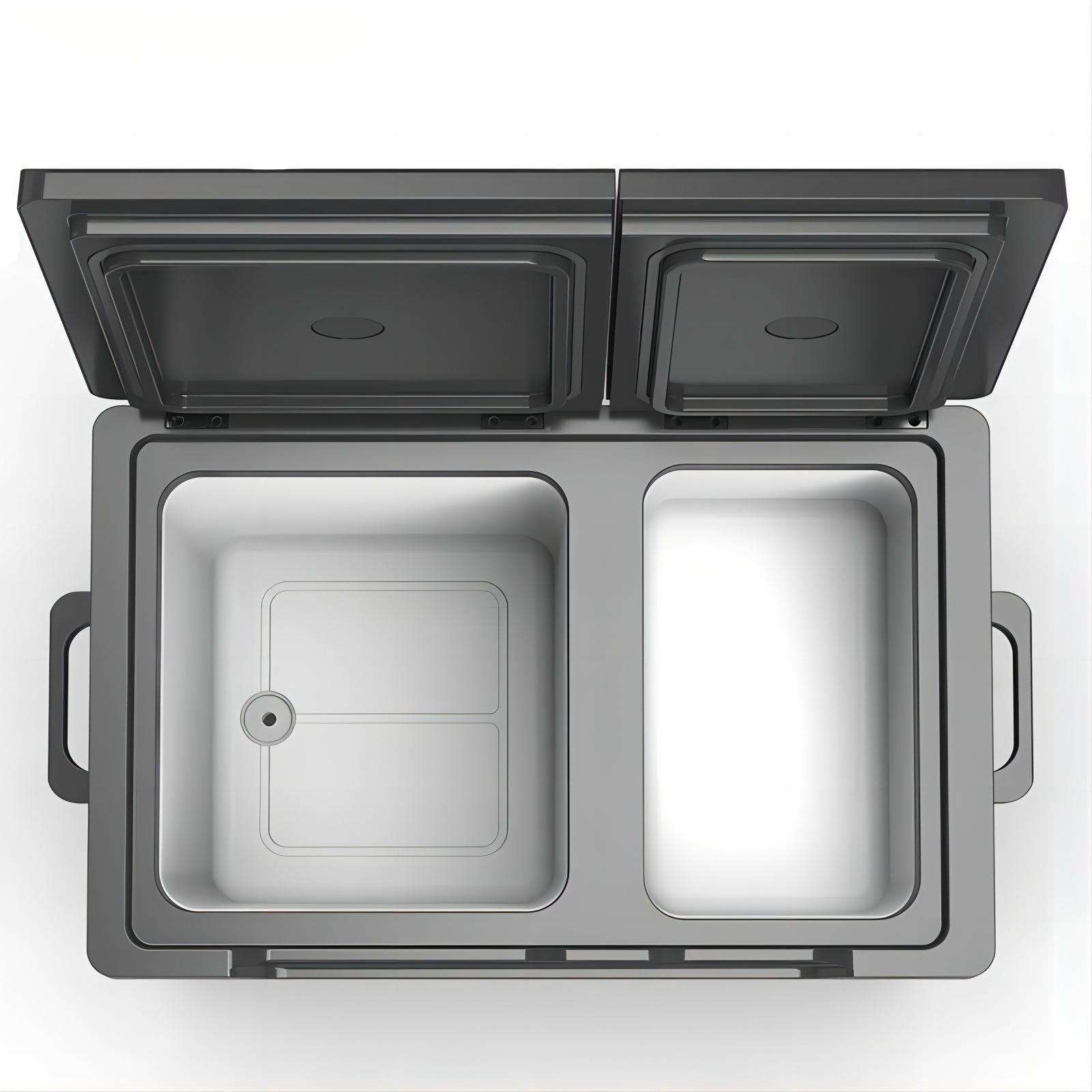 双压缩机制冷车载冰箱12V2V4区门冷冻947冷藏分车家两用小型冰柜