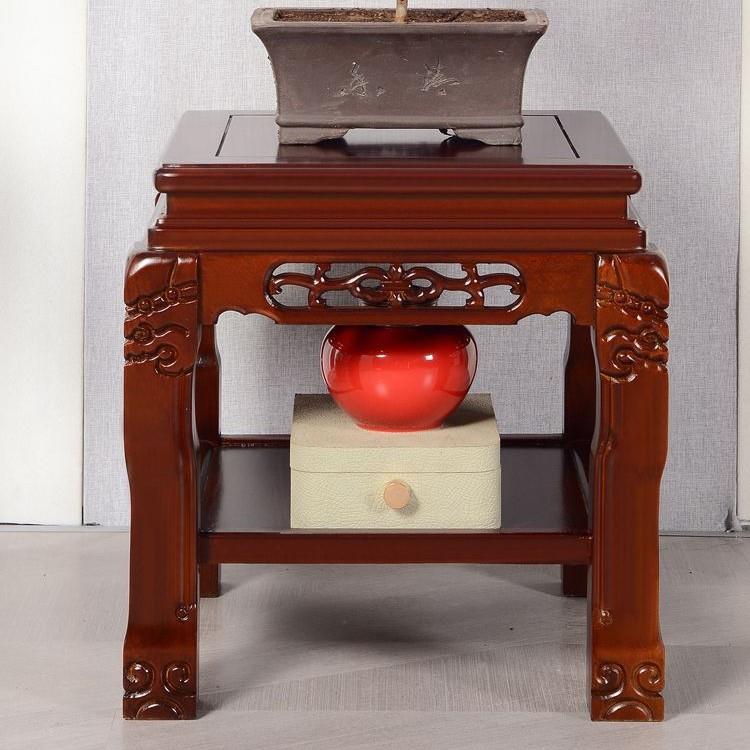 实景木古新中式仿高档榆木花架盆架鱼缸承重底ETF座客厅花书房玄