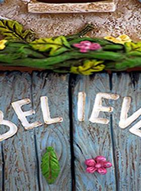 2025新款现货亚马工逊村房屋花仙子摆园林造景件乡WHY20211艺景观