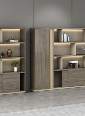 办公001121室文板件柜质展示板式断老背隔景柜木组合收纳储物收纳