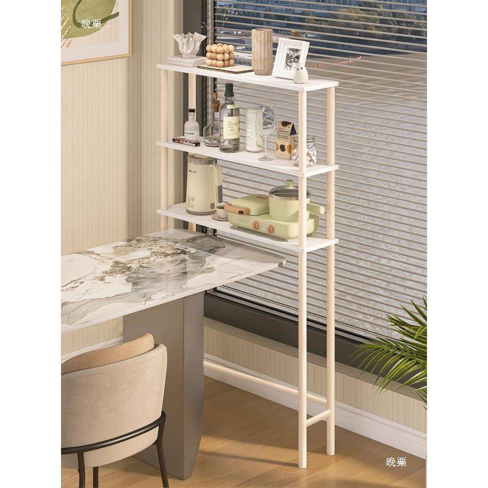 边柜置01物架桌子餐缝隙纳落地实收木物架靠墙窄缝储餐桌边架子