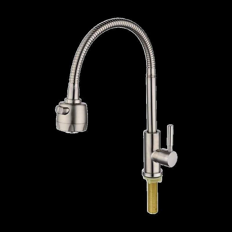 RI0T十大户外阳台大理石盆洗衣池加长螺纹管脚单冷不锈钢固定脚水