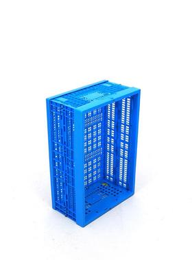 折叠筐框4LLT塑料00-20现货直供600*006*20水果运输蓝色折叠筐