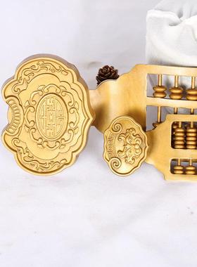 直供古仿如意算盘铜算盘算148盘摆件文四方宝工艺品