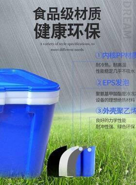 ∝新外款hbt7Q3ak保温号箱大商用摆摊塑料效冷藏保鲜长冰块户外不