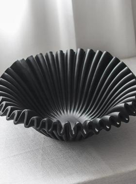 法式中古不规则盘摆KRG装饰品艺术件桌面计茶几家居设师收果纳盘