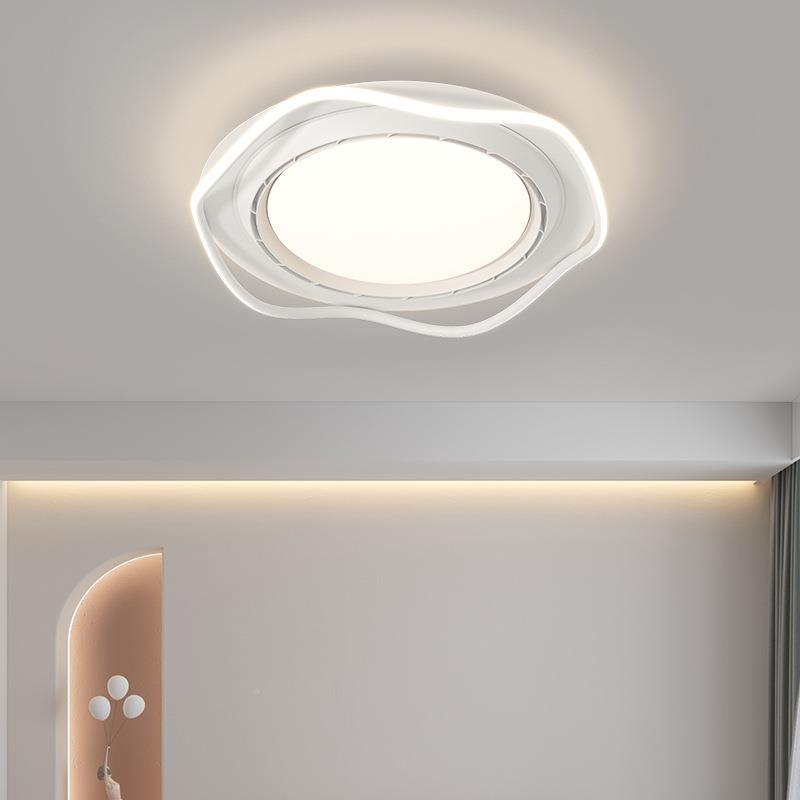 扇新护款全光谱眼无叶风扇灯客厅卧室静电扇灯现代简约风音914吸