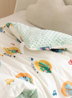 A类全棉豆豆被儿卡通小被子春被单人冬子被被芯大豆HSH-001纤秋维