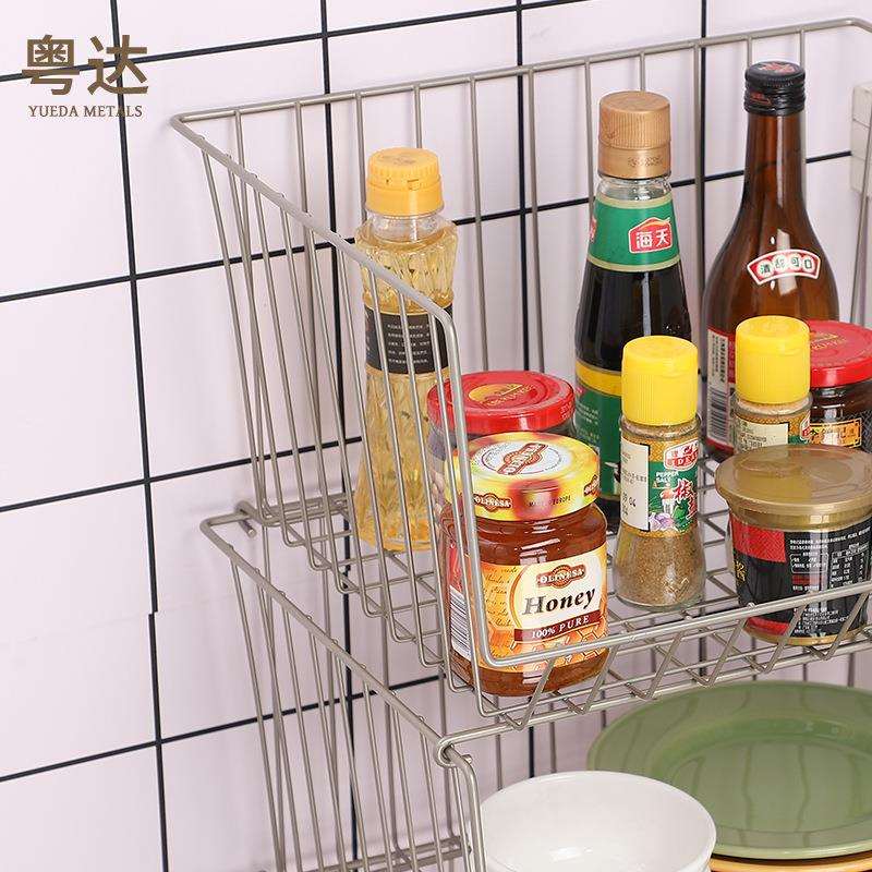 跨境可移厨房置家物架推车用落地储物卧室动厅J002-置收纳多层带