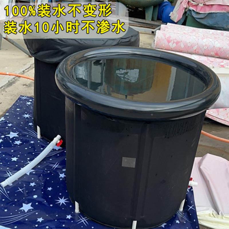 跨境亚马充气浴桶逊冰浴缸桶充气浴大人家可折叠P用CV气圈恒温冷