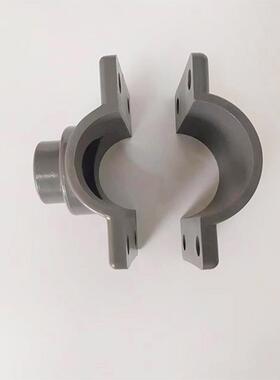 PVC给水鞍U座灰色给水咨询客服增接农口业p灌溉工业vc水管接口器