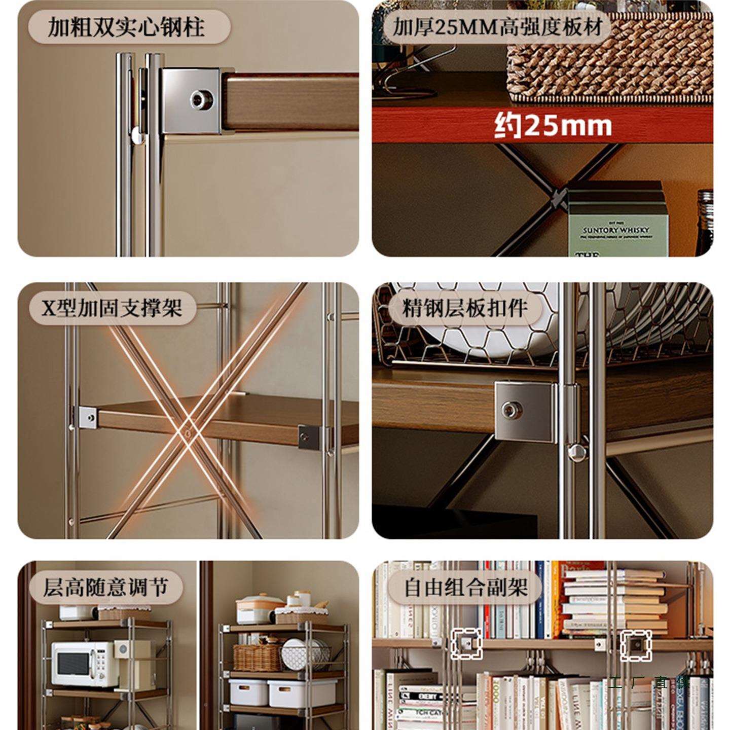 转地角置物架落拐角缝架子光轴室书卧房靠F99ST6JH墙角落储物架夹