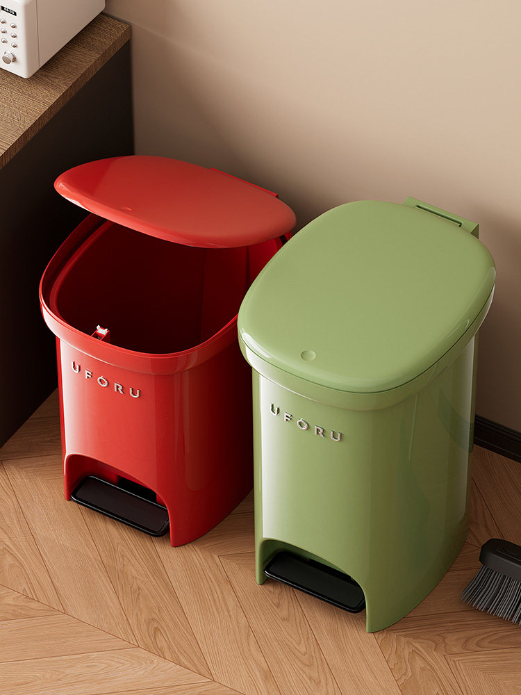 垃圾桶家用2025新款高颜值风格卧室客厅创意大容量脚操作纸篓盖,家庭/个人清洁工具,垃圾桶,淘宝优惠券,粉丝福利购,淘宝优惠卷
