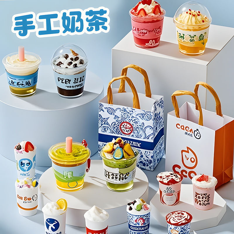 diy迷你奶茶杯材料儿童手工玩具