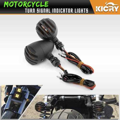 直销新款哈雷巡航复古摩托车改装配件格栅栏栅罩金属转向灯指示灯