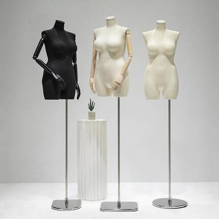 直销新款大码女装模特展示架肥胖mm人体大屁股人偶半身服装店橱窗