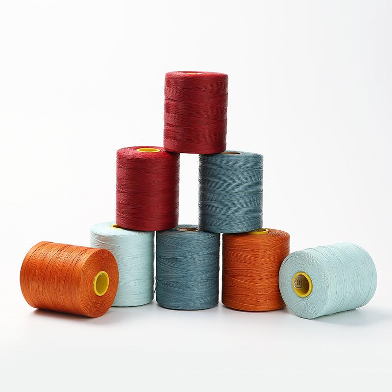 直销新款150d扁蜡线1100米蜡绳 0.8手缝皮革diy涤纶串珠扁蜡绳线