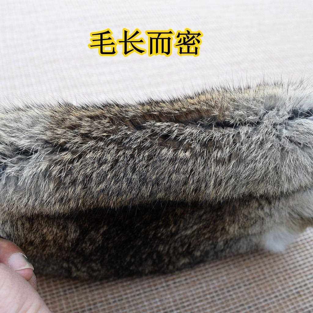 直销新款整张草黄色家兔皮 兔毛 鞋里皮汽车扶手箱坐垫皮草原材料