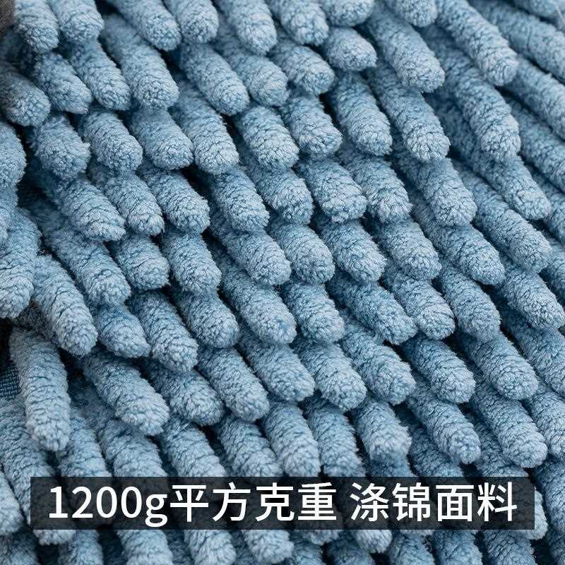 直销新款卡通动物方形雪尼尔擦手巾 家用加厚厨房吸水擦手毛巾