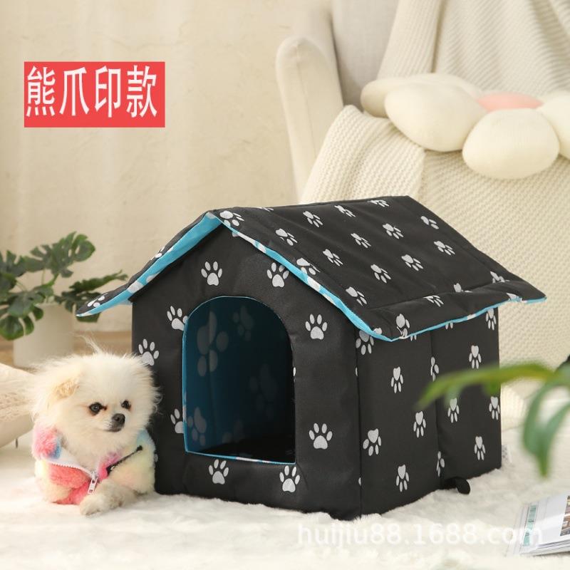 直销新款流浪猫屋猫窝户外猫狗屋宠物窝垫笼子可拆洗帐篷宠物用品