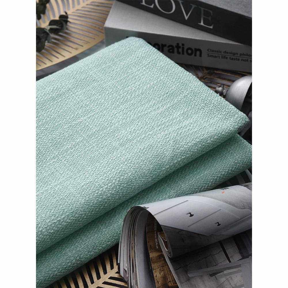 直销新款粗布沙发桌布防尘加厚布头老亚麻色棉麻布料布料diy麻布