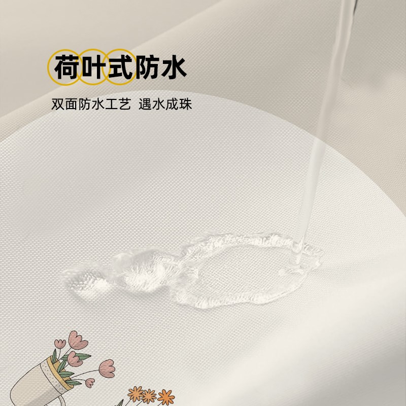 小清新浴帘隔断帘防水防霉加厚垂坠高档卫生间挂帘门帘浴室淋浴帘