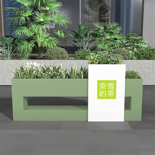 外摆围栏定制户外金属花箱组合商业街门店栅栏室内装饰隔断种植箱