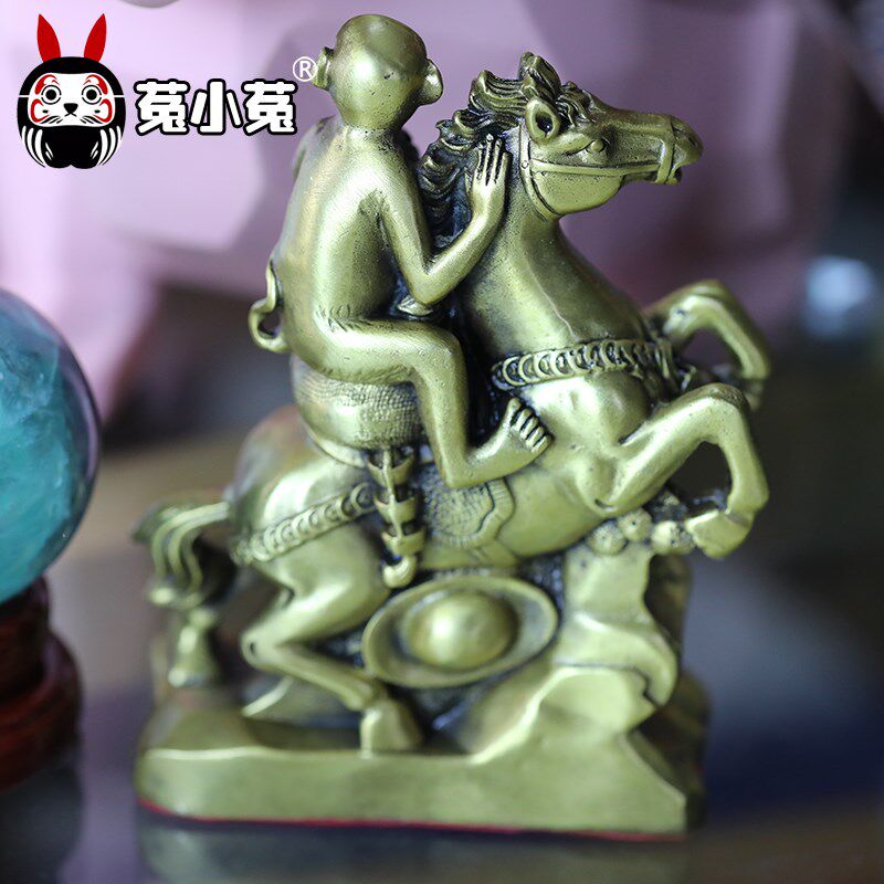 菟小菟 纯铜马上封侯摆件办公室创意装饰品陈靖韬已激活