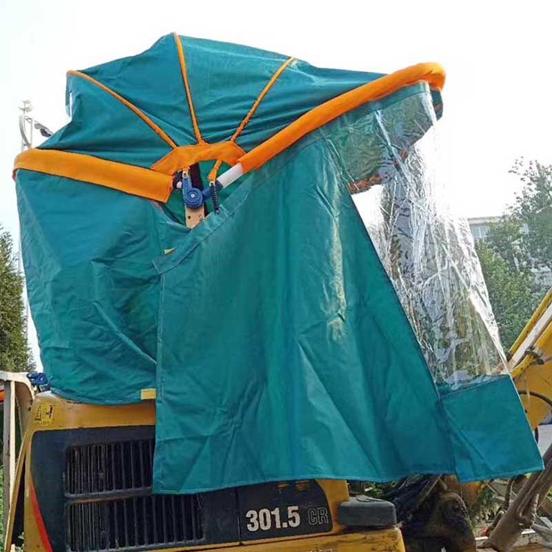 挖掘机雨棚小型微挖车车衣久保田三一徐工挖机保暖车罩雨篷车衣