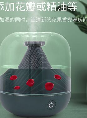 usb充电加湿器家用卧室静音迷你香薰上加水小空气增湿降尘净化器
