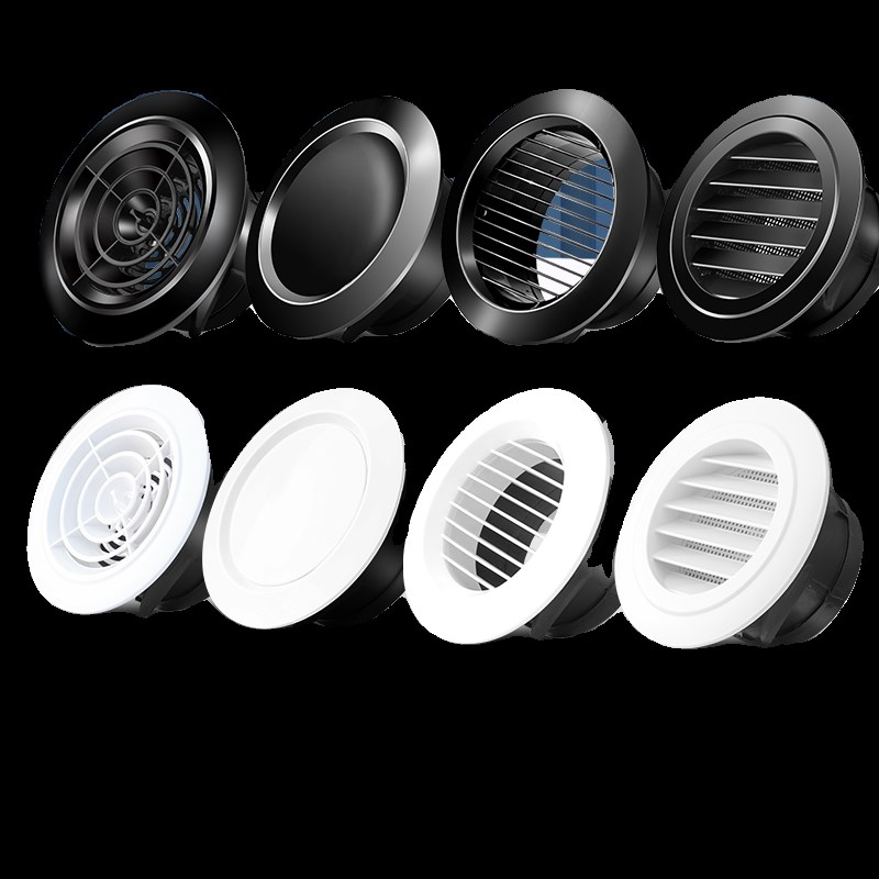 换气进气新风口圆形新风系统出风口出气百叶通风排风口风罩通风