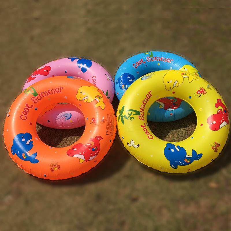 新款直销现货儿童卡通游泳圈 女成人学生小孩通用救生圈 50-90cm
