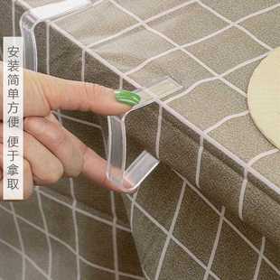 桌布防滑固定夹家用透明固定扣台布固定器防跑桌布卡扣餐 直销新款