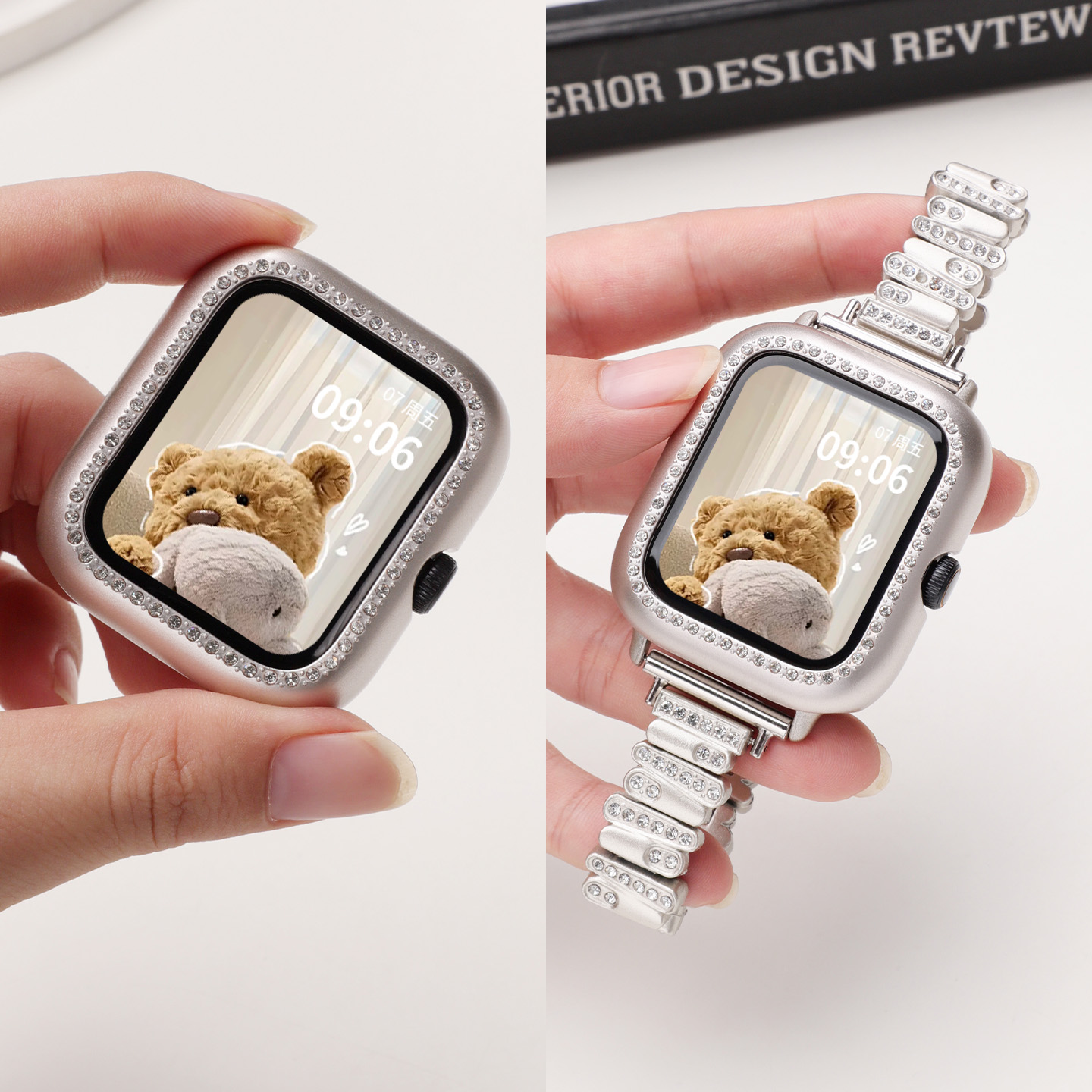 适用于iqoo/vivowatchgt保护壳镶钻新款高级时尚ins保护套智能watchgt运动手表VIVO镂空边框防摔防刮带钻表壳