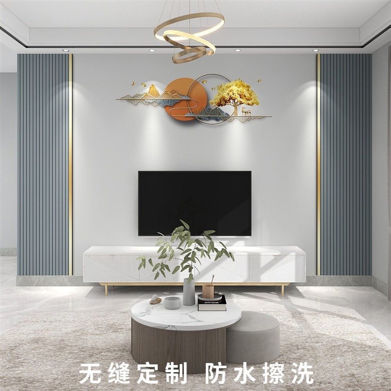 热销墙纸定制2025新款电视背景墙壁纸客厅壁画现代简约墙布3d立体