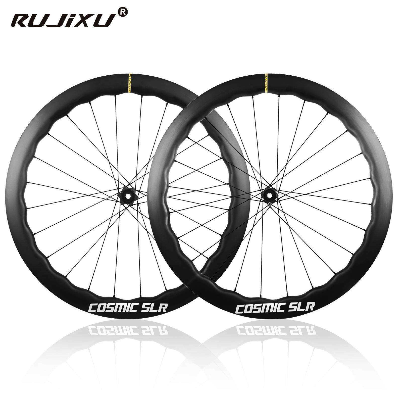 700C36/54TRUJIXU棘轮碳纤维碳刀公路车黑色波浪轮组碳轮组碟刹