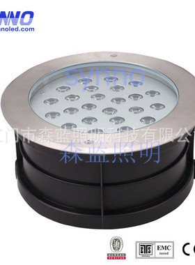 36W偏光地埋灯 LED圆形地埋灯  广场公园路道照明埋地灯 工程品质