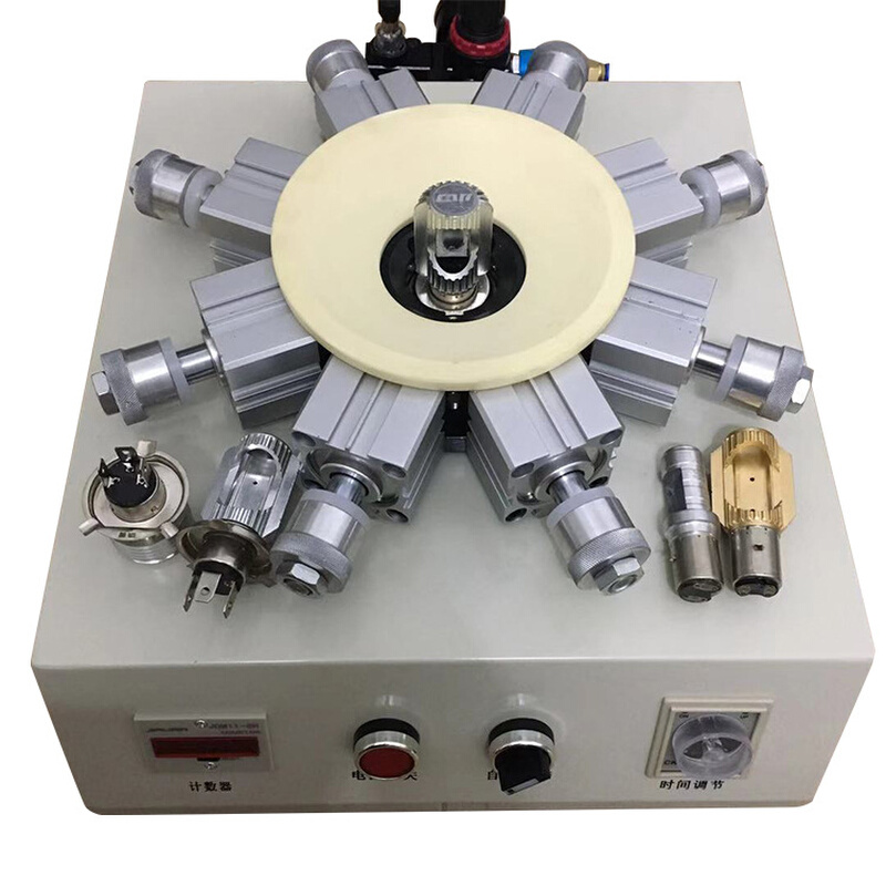 P43T H4 H7 摩托车灯 电动车灯 汽车灯双爪三爪灯头锁紧器 铆接机