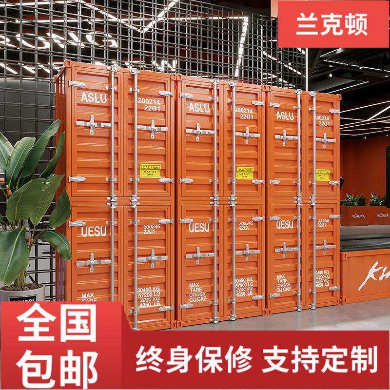 储物柜工业风立柜集装箱员工铁皮柜健身房浴室柜子收纳存包柜