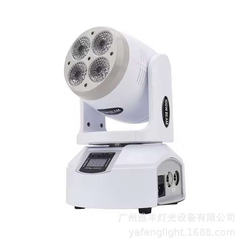 LED4颗100瓦染色灯白色小摇头灯染色舞台灯KTV酒吧活动庆典效果灯
