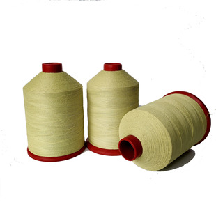 芳纶短纤包覆钢丝缝纫线耐高温防火线16S 3高温护套阻燃车缝线